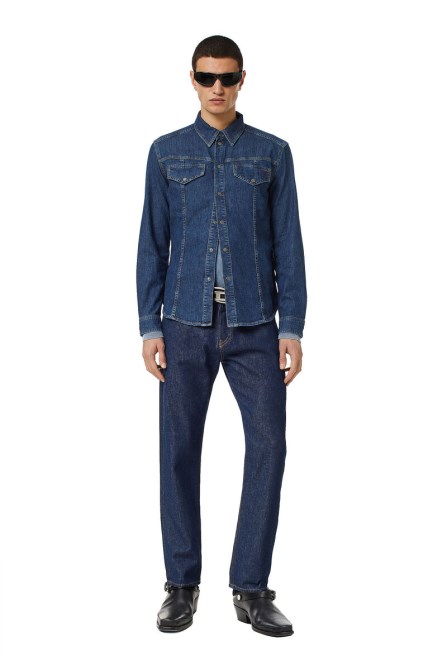 D-westy Rodeo Shirt Diesel Dunkelblau