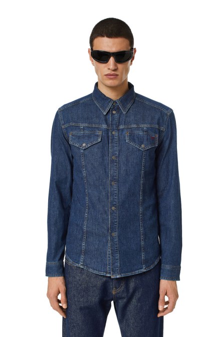 D-westy Rodeo Shirt Diesel Dunkelblau