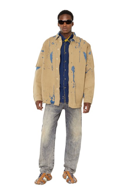 Dunkelblauer Diesel-sweezer