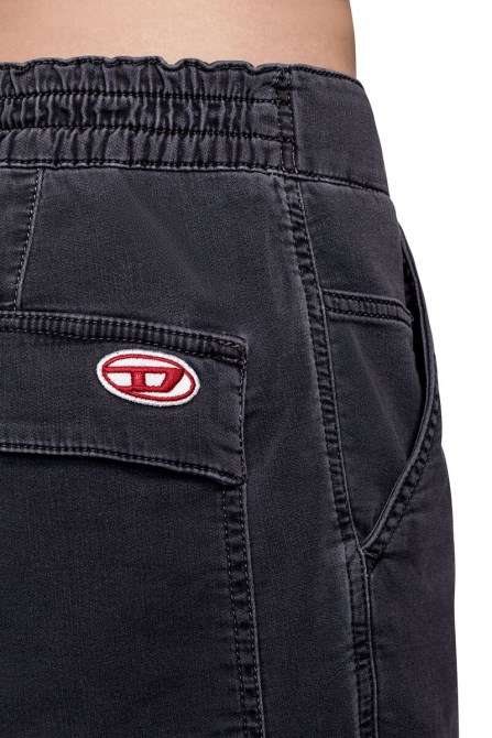 D-krooley Joggjeans Cargo-Shorts Diesel Schwarz/dunkelgrau