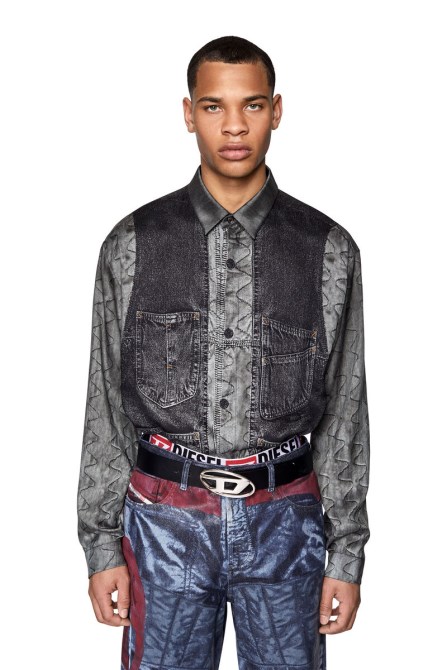 Graue S-gilliam-weste Diesel