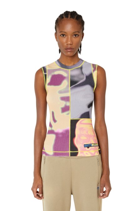 Blau/pink T-ankos Diesel