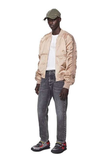 Diesel 2005 D-fining 007c6 Taillierte Jeans Schwarz/dunkelgrau