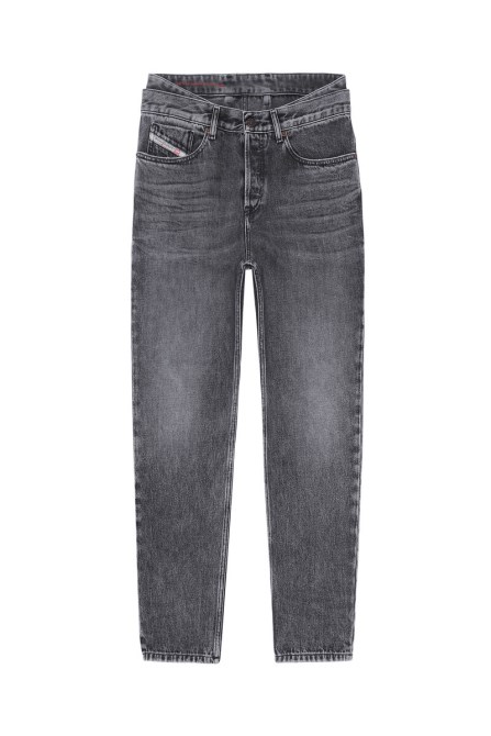 Diesel 2005 D-fining 007c6 Taillierte Jeans Schwarz/dunkelgrau