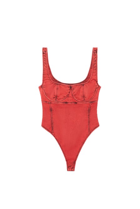 D-gelert Fs Track Denim Bodysuit Dieselrot