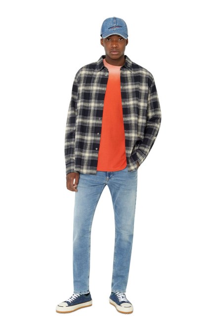 Diesel Krooley Joggjeans 068ba Schmal Zulaufend Mittelblau