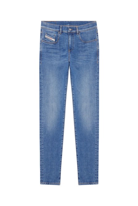 Diesel 2019 D-strukt 09d47 Schmale Jeans Mittelblau