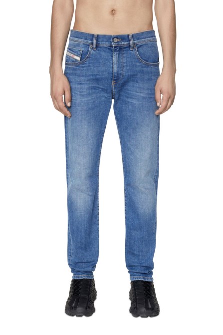 Diesel 2019 D-strukt 09d47 Schmale Jeans Mittelblau