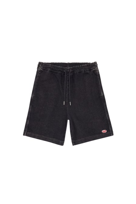 Schwarz/dunkelgrau D-boxy Track Denim Shorts Diesel