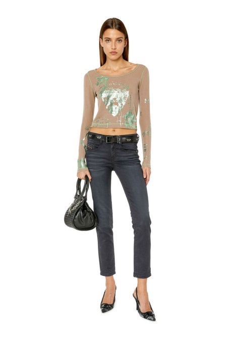 Diesel D-ollies Joggjeans 068cq Slim Schwarz/dunkelgrau