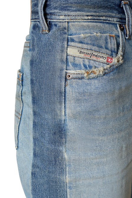 Diesel 1956 09e21 Gerade Jeans Hellblau