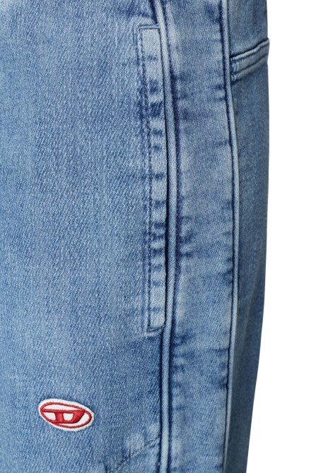 Diesel D-martians Track Denim 09d01 Gerade In Hellblau