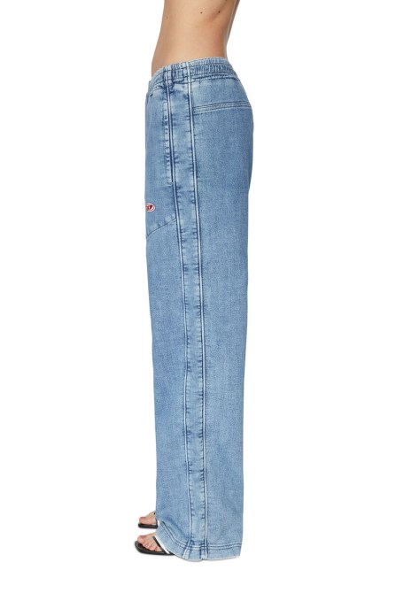 Diesel D-martians Track Denim 09d01 Gerade In Hellblau