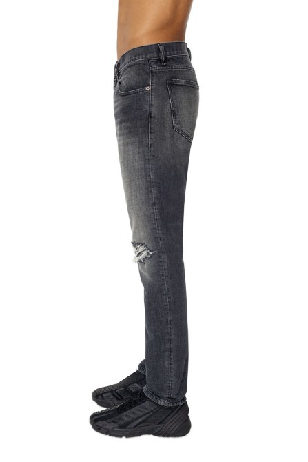 2019 D-Strukt 09F07 Slim Jeans Diesel Schwarz/Dunkelgrau