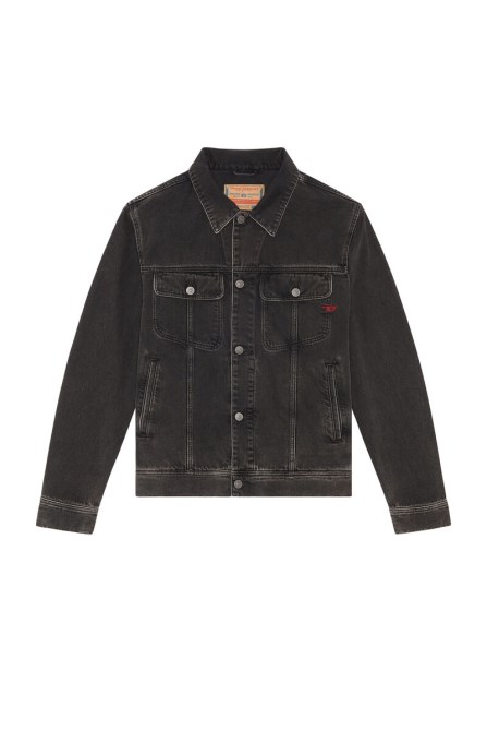 Schwarz/dunkelgrau D-barcy Trucker Jacke Diesel