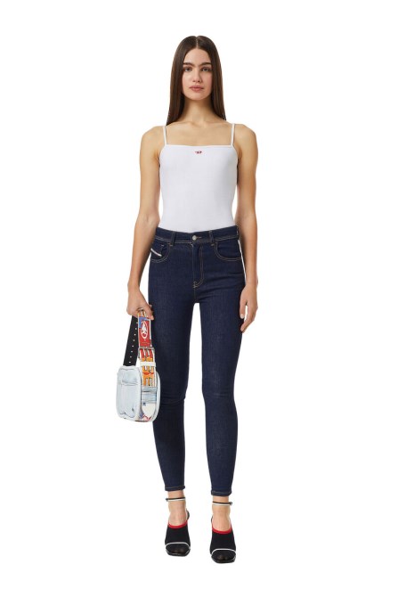 1984 Slandy-high Z9c18 Super Skinny Jeans Diesel Dunkelblau