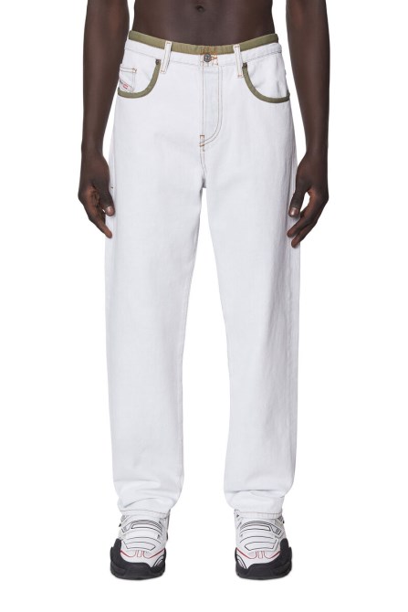 Diesel 2020 D-viker 007b1 Gerade Jeans Weiß
