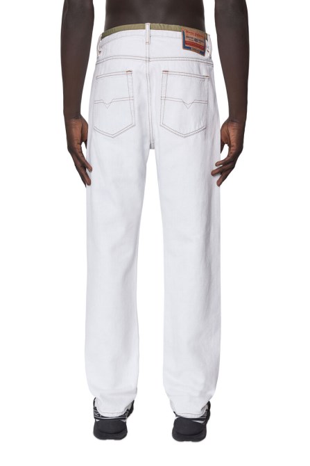 Diesel 2020 D-viker 007b1 Gerade Jeans Weiß