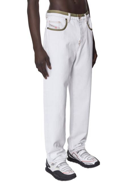 Diesel 2020 D-viker 007b1 Gerade Jeans Weiß