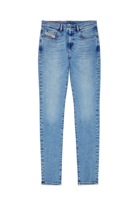 Diesel 2019 D-strukt 09b92 Schmale Jeans Hellblau