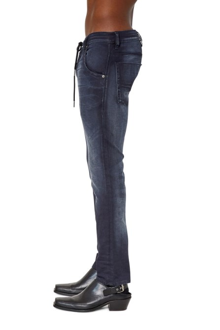 Diesel Krooley Joggjeans 068cr Tailliert In Schwarz/dunkelgrau