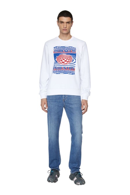 Mittelblaue Diesel 2020 D-viker 09d47 Gerade Jeans