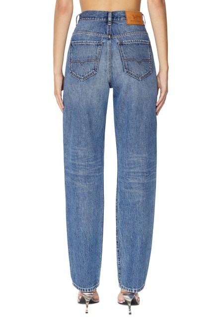 1956 007c2 Straight Jeans Diesel Mittelblau