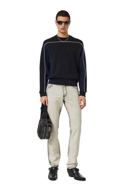 1995 09c86 Gerade Jeans Diesel Hellgrau