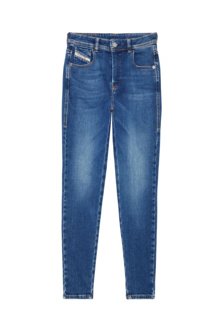 Diesel 1984 Slandy-high 09c21 Super Skinny Jeans Mittelblau