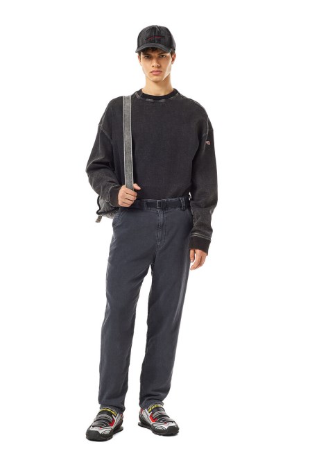 Krooley Joggjeans 069zh Tapered Diesel In Schwarz/dunkelgrau