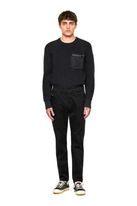 Schwarz/dunkelgrau Diesel 2005 D-fining 0688h Schmal Zulaufende Jeans