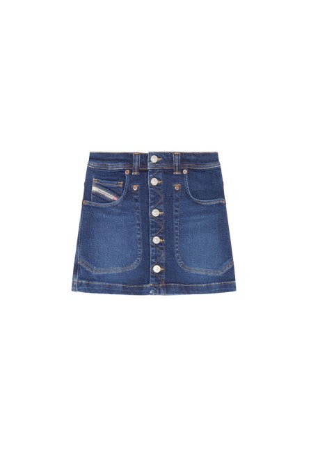 Dunkelblauer Gelbus Diesel