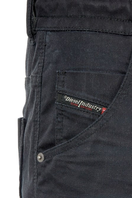 Diesel D-krooshort-z Joggjeans Schwarz/dunkelgrau