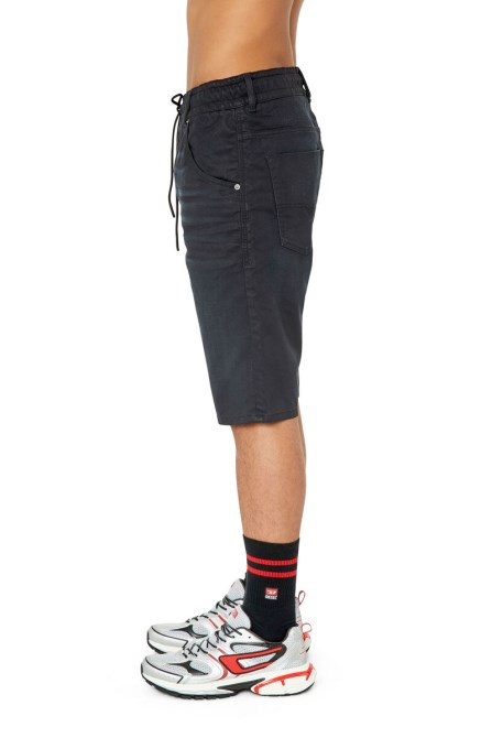 Diesel D-krooshort-z Joggjeans Schwarz/dunkelgrau