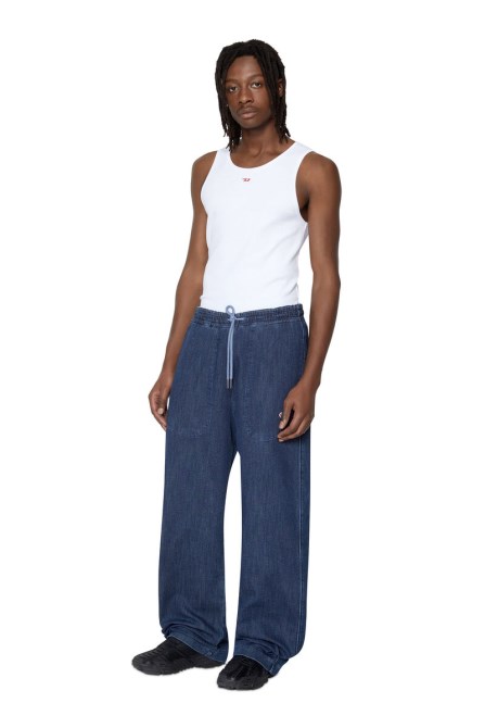 Diesel D-martians Track Denim 09c30 Gerade Dunkelblau