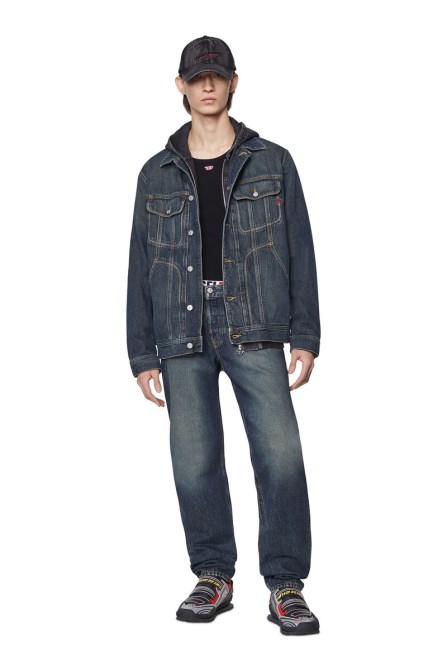 Dunkelblaue Diesel 2010 09c04 Gerade Jeans