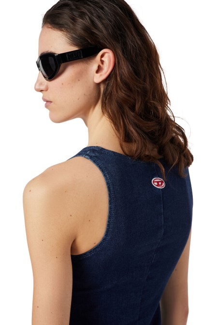 D-venus Track Jeans-tankkleid Diesel In Dunkelblau