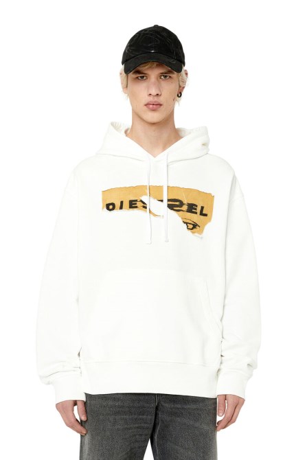 Weißer S-macs-haube-poff-diesel