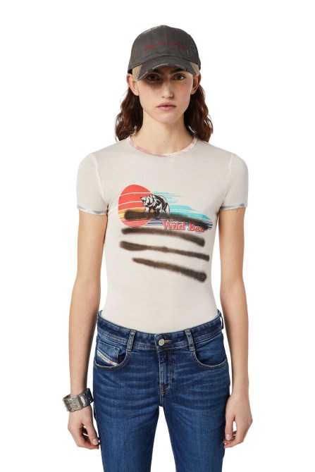 T-slibind Diesel Weiß