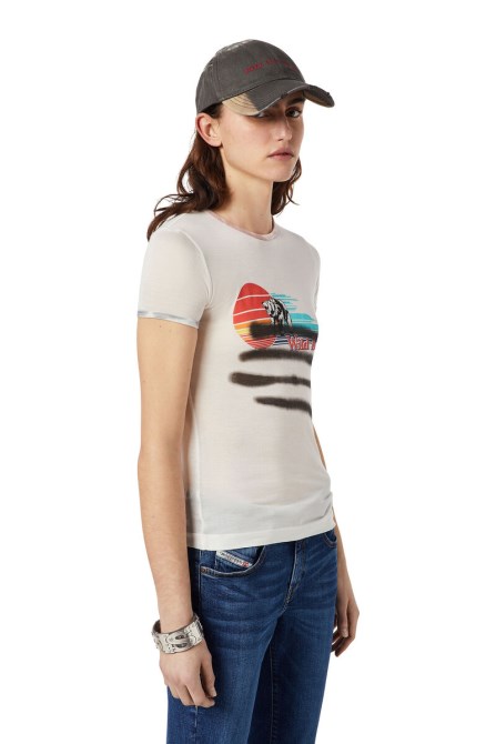 T-slibind Diesel Weiß