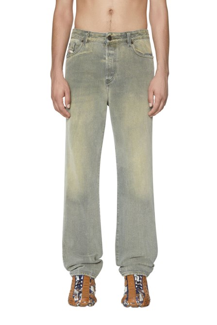 1955 09d87 Straight Jeans Diesel Hellgrau