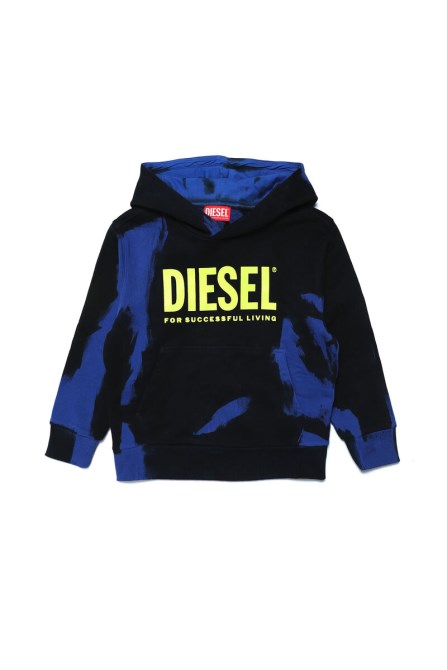 Dieselschnorchel über Schwarz/blau