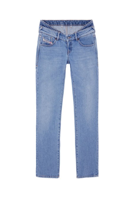 Mittelblaue Diesel D-sel 09d27 Gerade Jeans