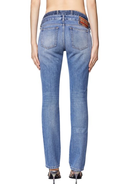 Mittelblaue Diesel D-sel 09d27 Gerade Jeans