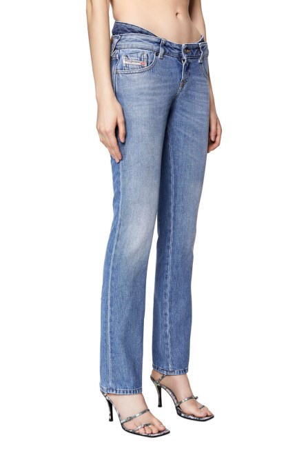 Mittelblaue Diesel D-sel 09d27 Gerade Jeans