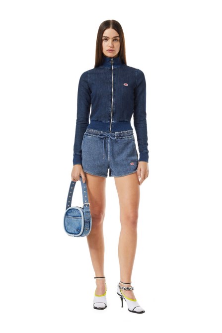 Dunkelblaues Jeans-Sweatshirt Von Diesel D-emy