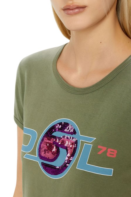 Diesel T-uncutie-long-e2 Olivgrün