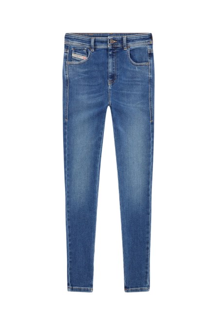 Mittelblaue Diesel 1984 Slandy-high 068ce Super Skinny Jeans