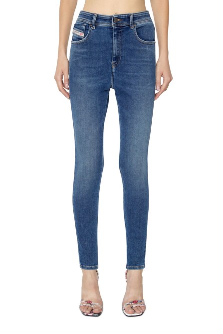 Mittelblaue Diesel 1984 Slandy-high 068ce Super Skinny Jeans