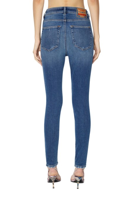 Mittelblaue Diesel 1984 Slandy-high 068ce Super Skinny Jeans
